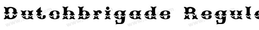 Dutchbrigade Regular字体转换